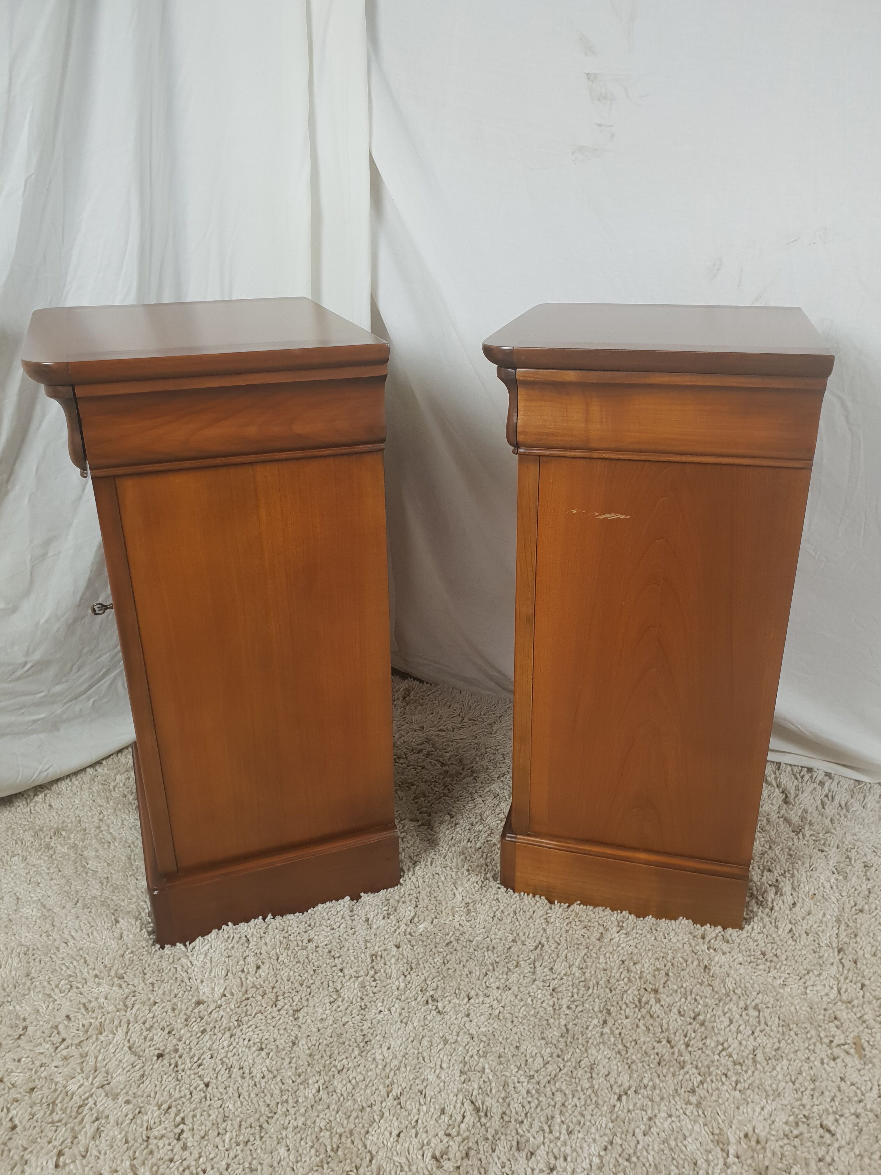 Louis Philippe style pair of nightstand