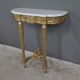 Petite console en marbre et bois doré, style Louis XVI – début XXe