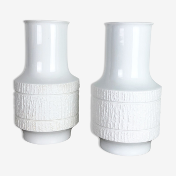 Set of 2 Porcelain Op Art Vase by Richard Scharrer for Thomas, Germany, 1970s