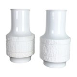 Set of 2 Porcelain Op Art Vase by Richard Scharrer for Thomas, Germany, 1970s