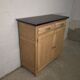 Small kitchen cabinet / small Mado sideboard in raw wood, 1950