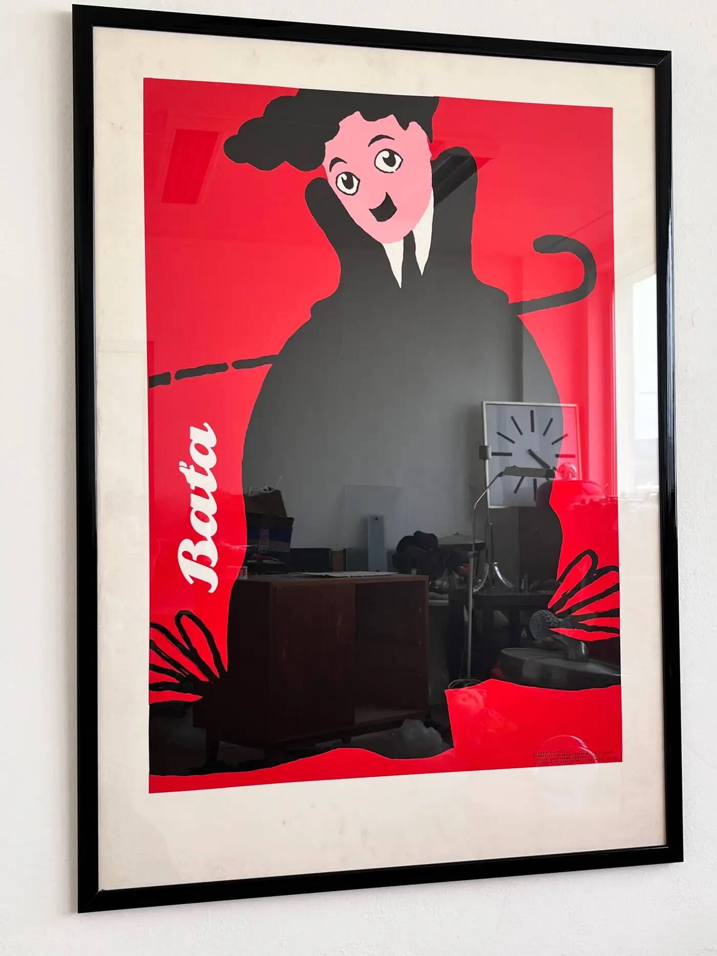 Big original Charlie Chaplin poster by Claudio Oliveira - Baťa, 1992