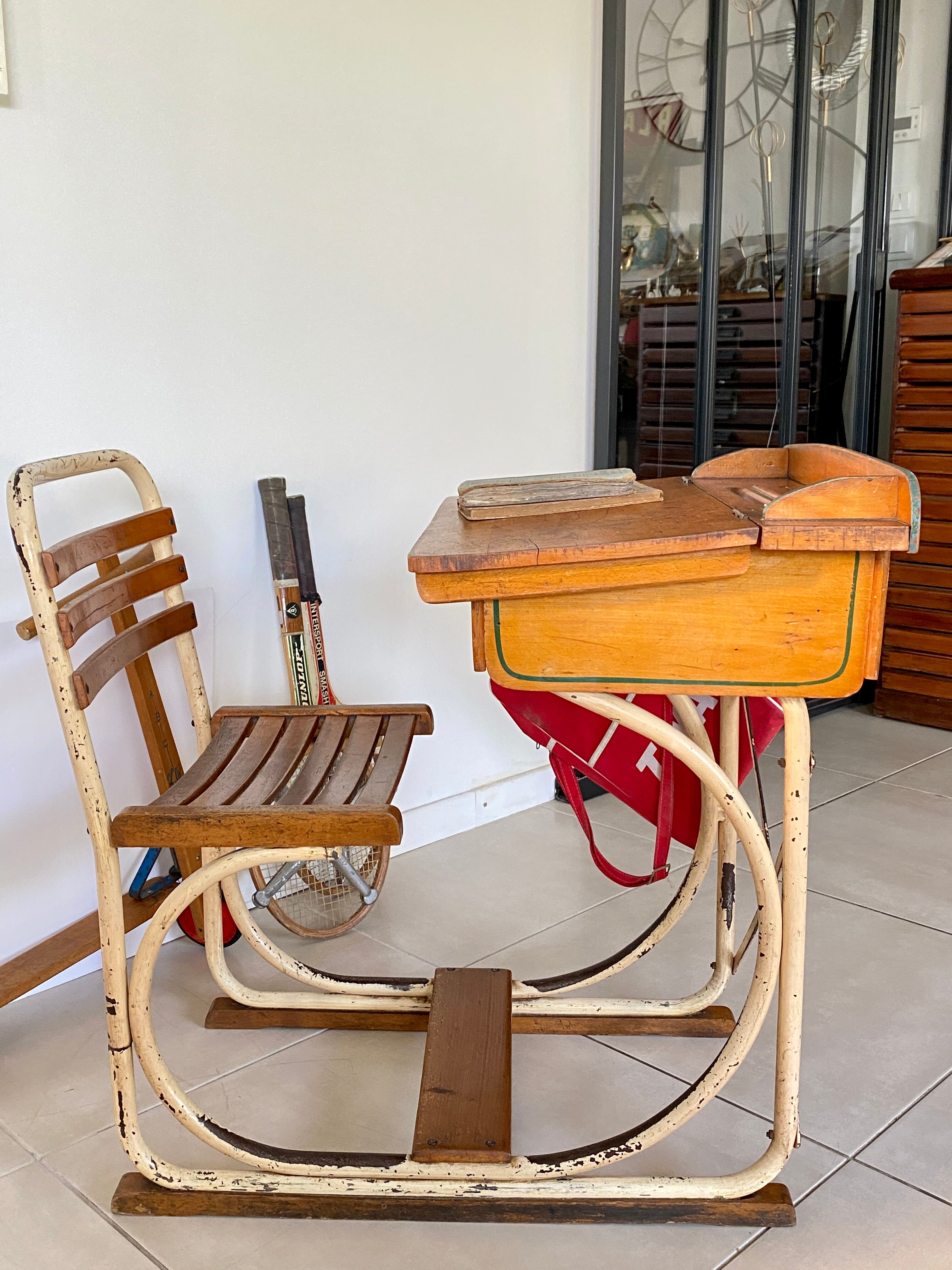 Vintage school desk