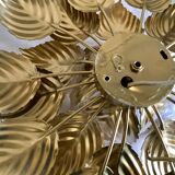 Ceiling lamp flower golden leaves