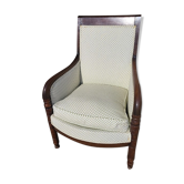 Empire armchair in dark walnut of the XIXth century n° 11
