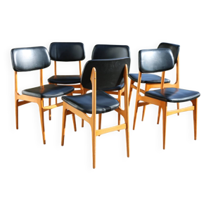 6 chaises Stella skaï