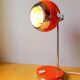Orange eyeball lamp, G.Reggiani 70s