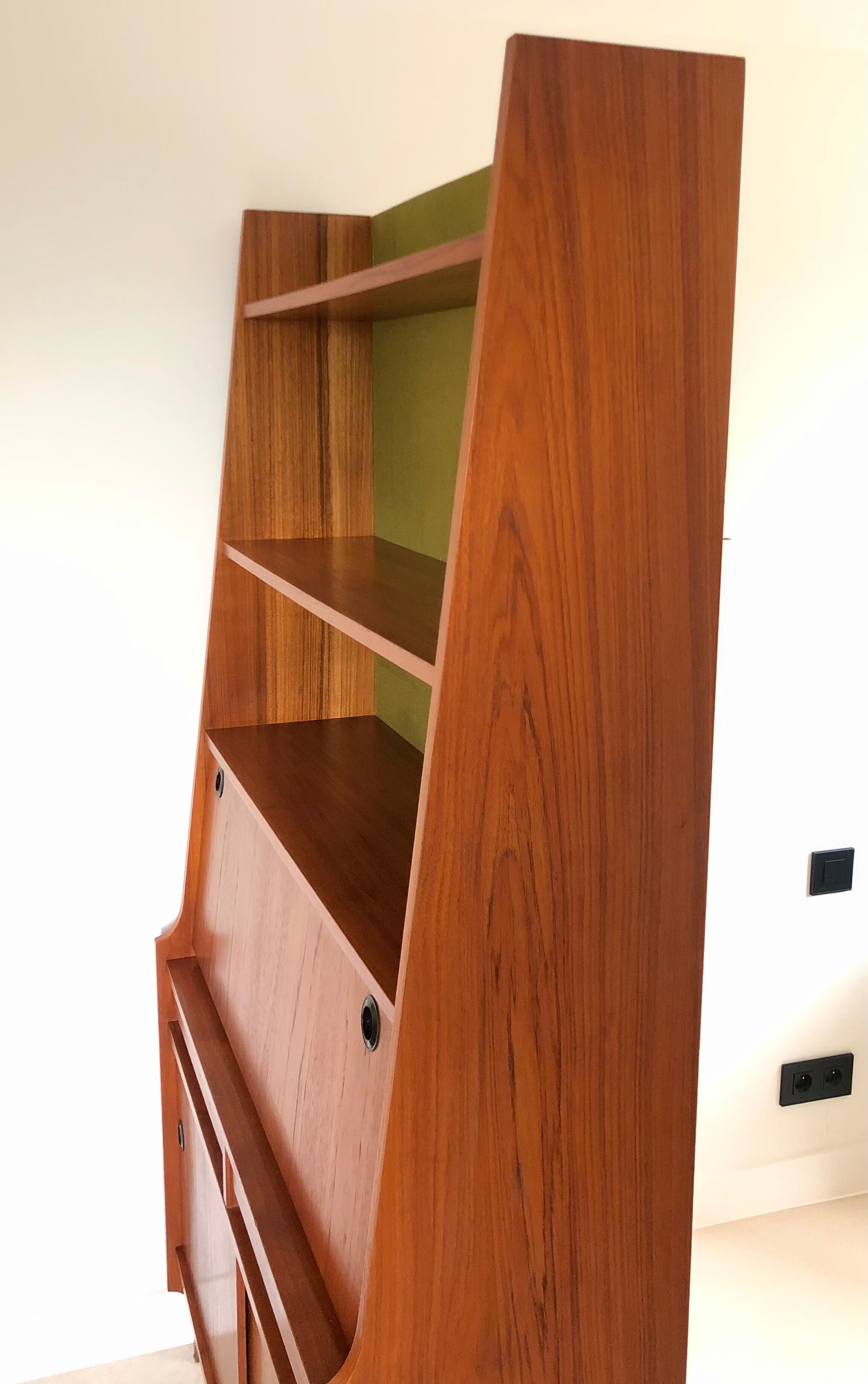 Vintage library secretary, italy 60s