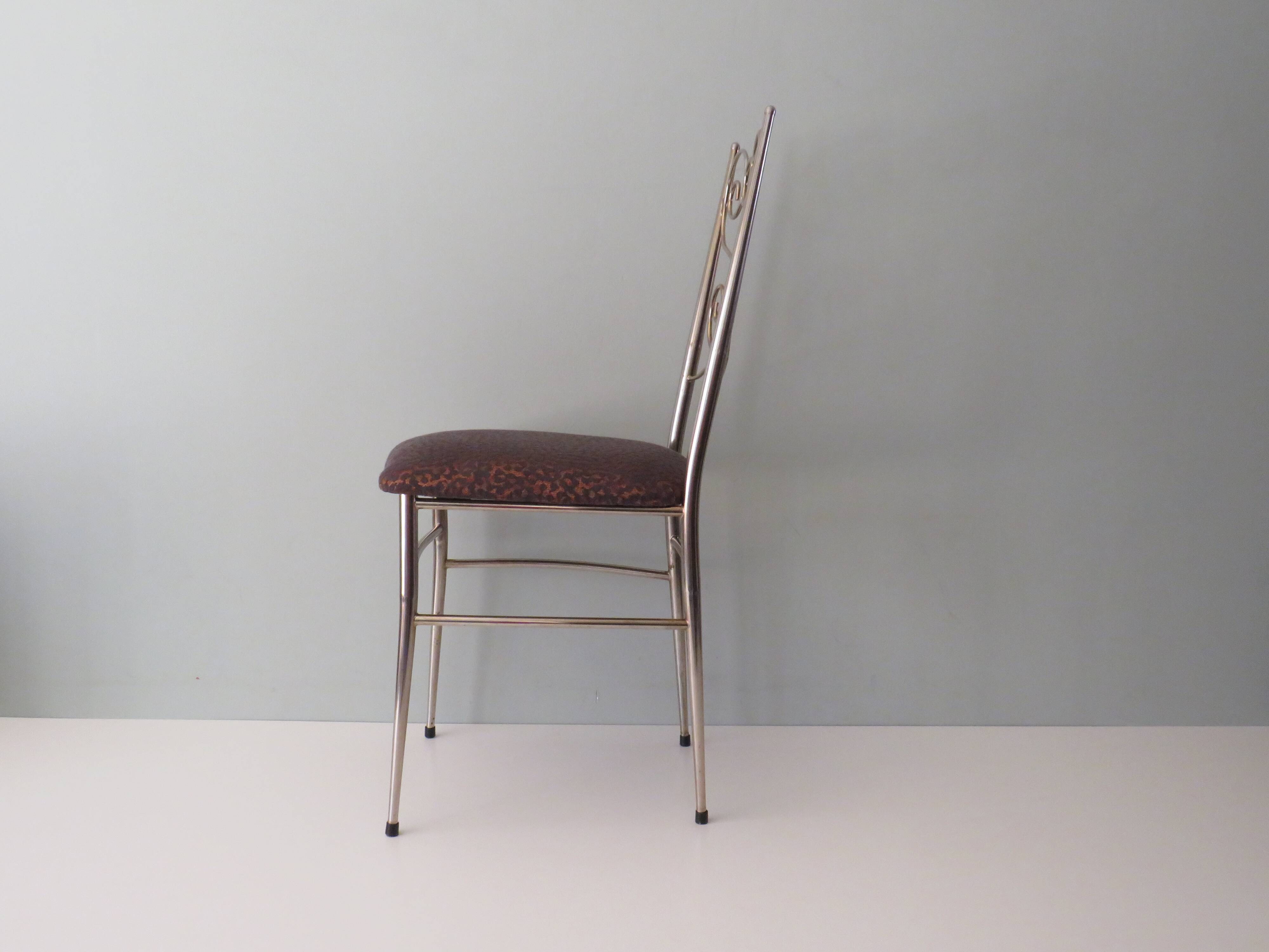 Brass chair, Italy from the 1950