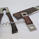 set rosewood stainless steel nutcracker corkscrew bottle opener design 70s Letang Remy