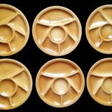 6 Gien plates with compartments