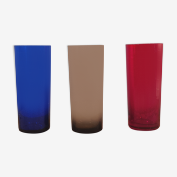 Set de 3 verres couleurs