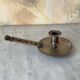Silver cellar rat candle holder