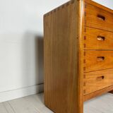 1960s Vintage Danish Teak Dresser Chest of Drawers by Niels Bach