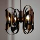Lustre en laiton et verre