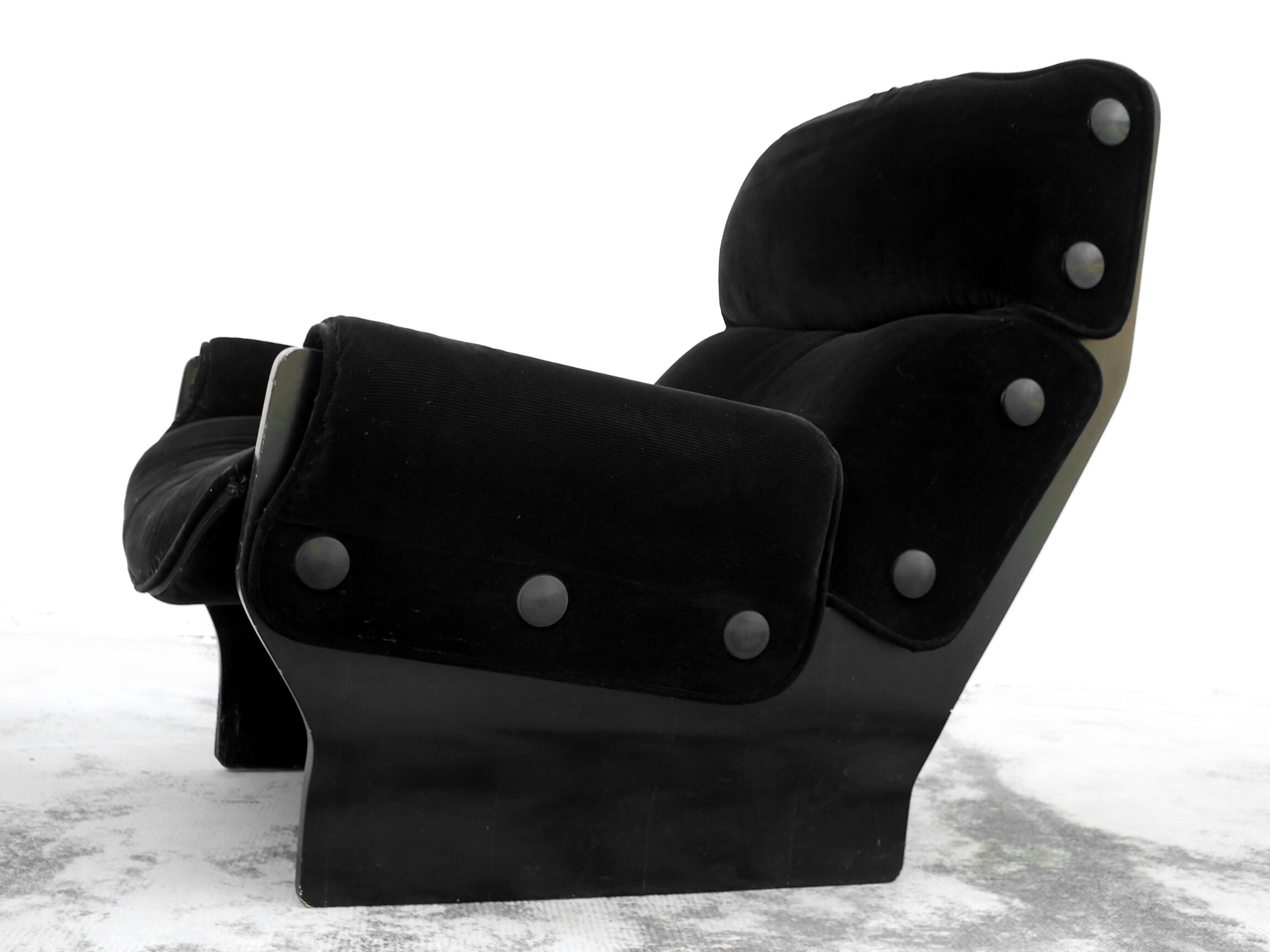 Osvaldo Borsani design, armchair ottoman Canada Tecno years 65