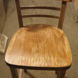 Solid beech high bar stool