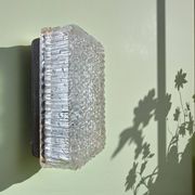 Plafonnier ou applique en verre rectangulaire encastré