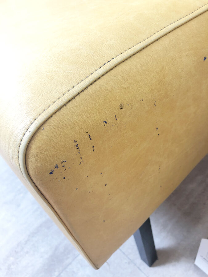 Banquette rockabilly vintage jaune1960