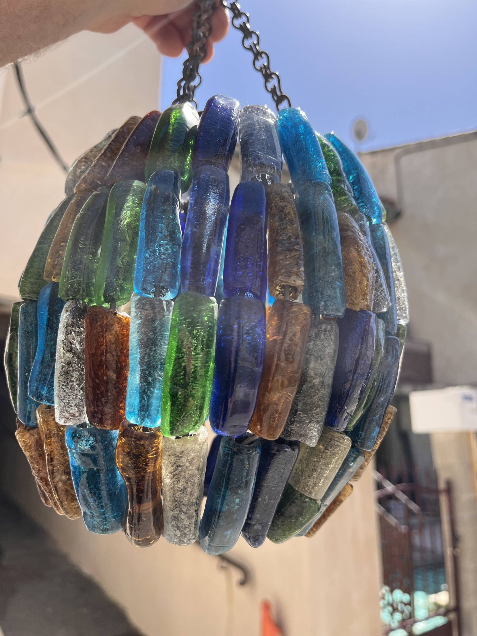 vintage Murano glass paste chandelier