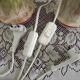 Set of 2 Hand-Painted Jersey Pottery Tulip Design Table / Bedside Lamps