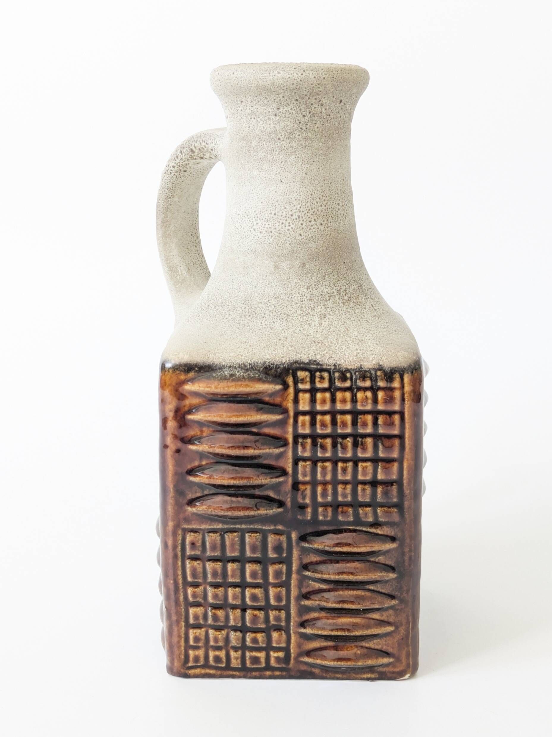 Brutalist ceramic vase Midcentury, Carstens Tönnieshof West Germany