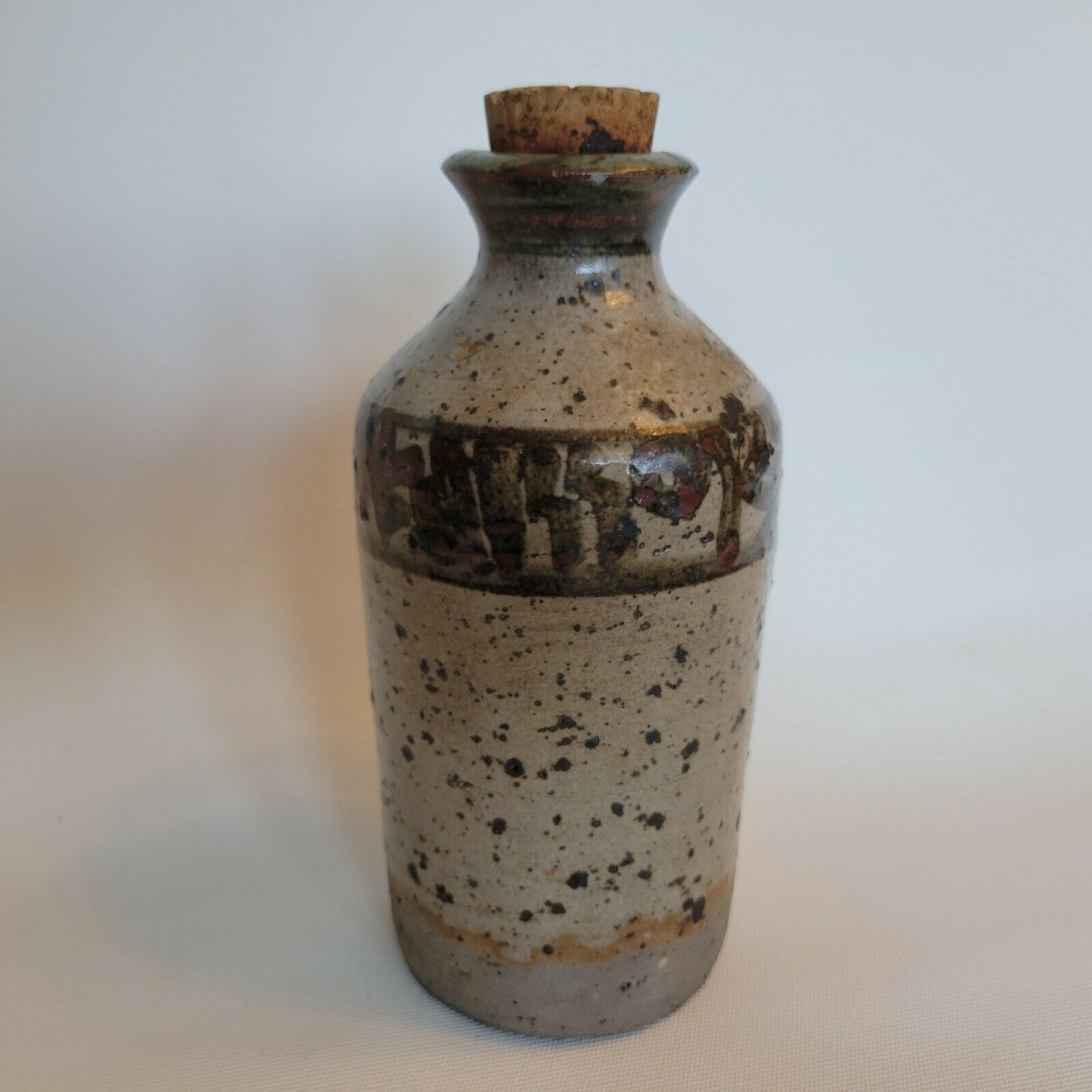 Ceramic ceramic bottle sandstone signed