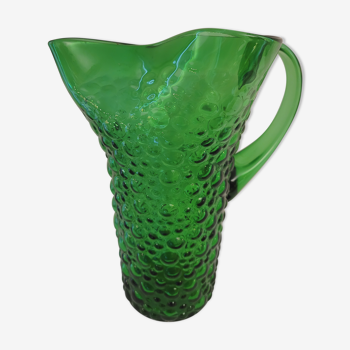 Italian glass pitcher 60's