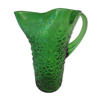 Italian glass pitcher 60's