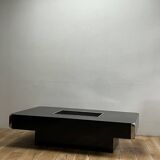 Alveo black coffee table by Willy Rizzo