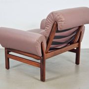 Vintage Teak Leather Armchair from Coja, Netherlands, 1960s