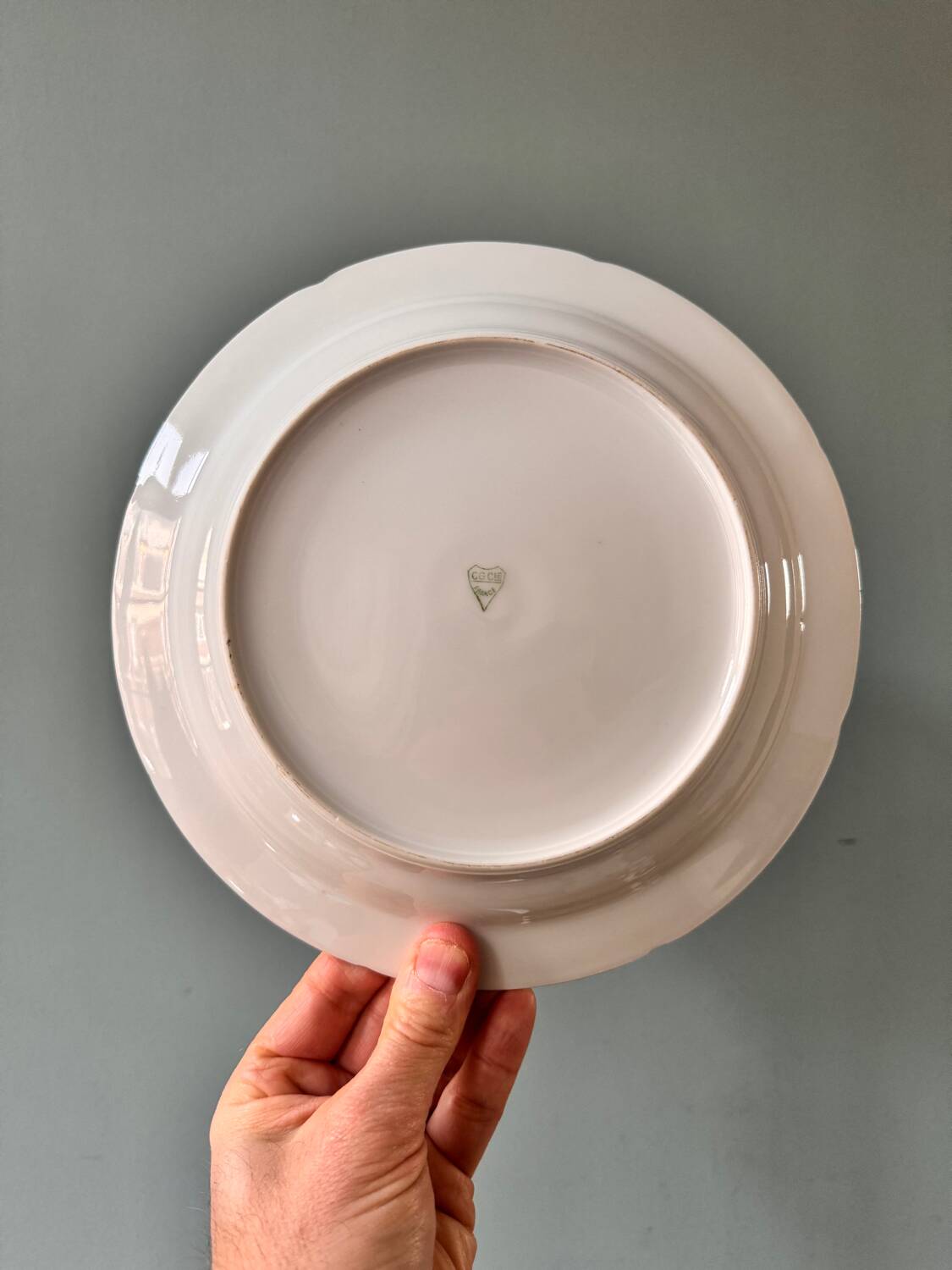 Set of 7 old Limoges porcelain plates