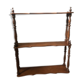 Turned wooden shelf at the end of the 19th century