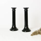 2 chandeliers, Arcoroc style, vintage French