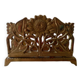 Brass letter holder