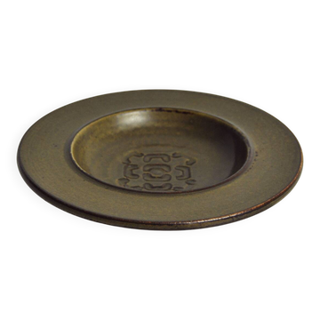 Plat scandinave en céramique Valdemar Petersen pour Bing & Grøndahl, années 1960