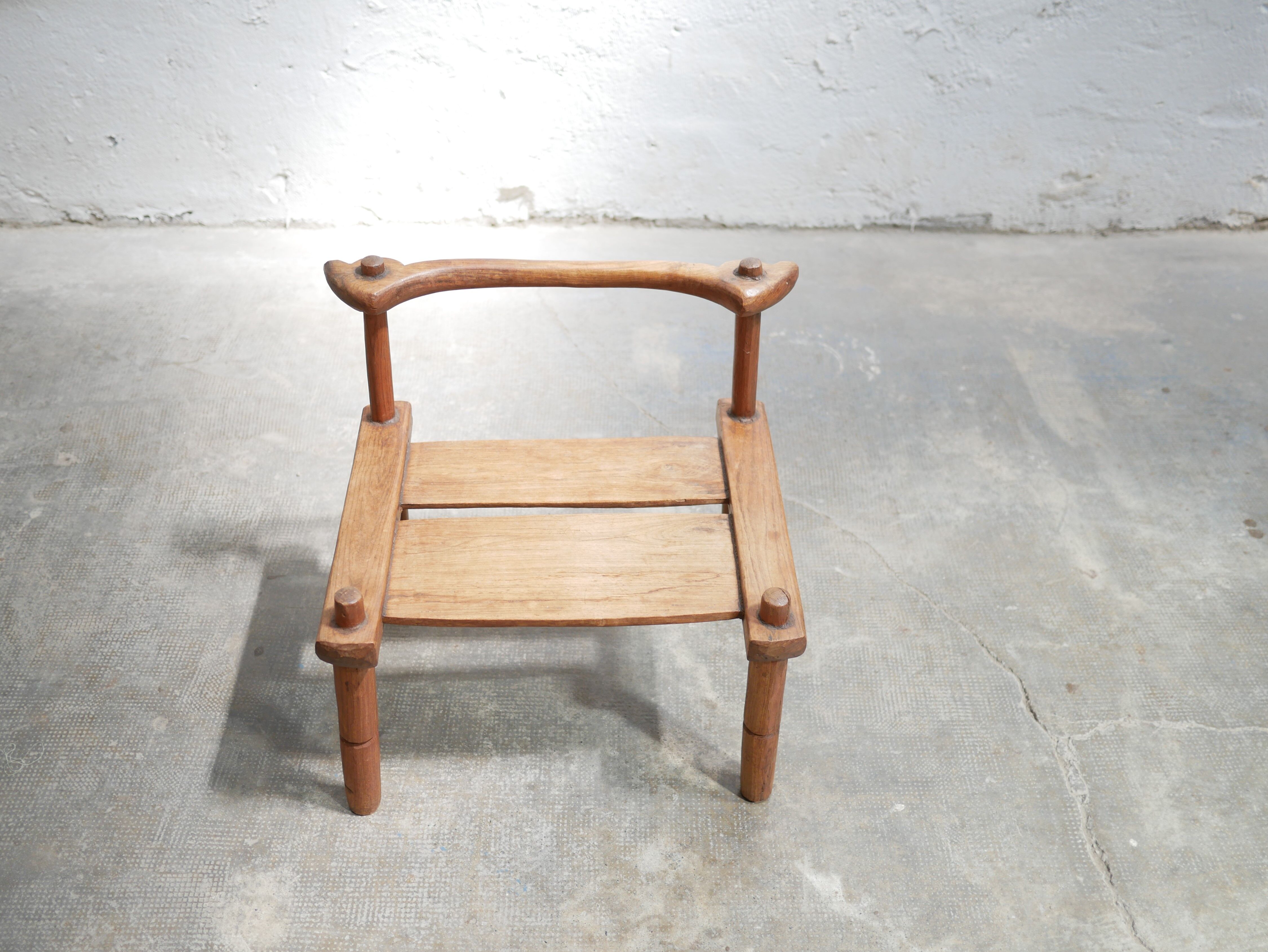 Ancient brutalist African chair