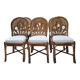 6 Chaises vintage en rotin peacock  Emmanuelle