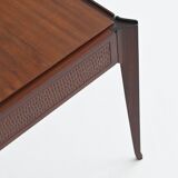 Vittorio Dassi style Italian coffee table in mahogany, Italy, 1960