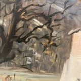 Landscape painting signed