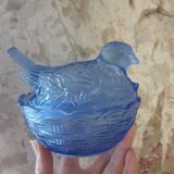 Bonbonnière oiseau bleu