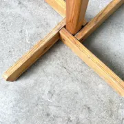 Modernist coat rack in solid pine, 1970s