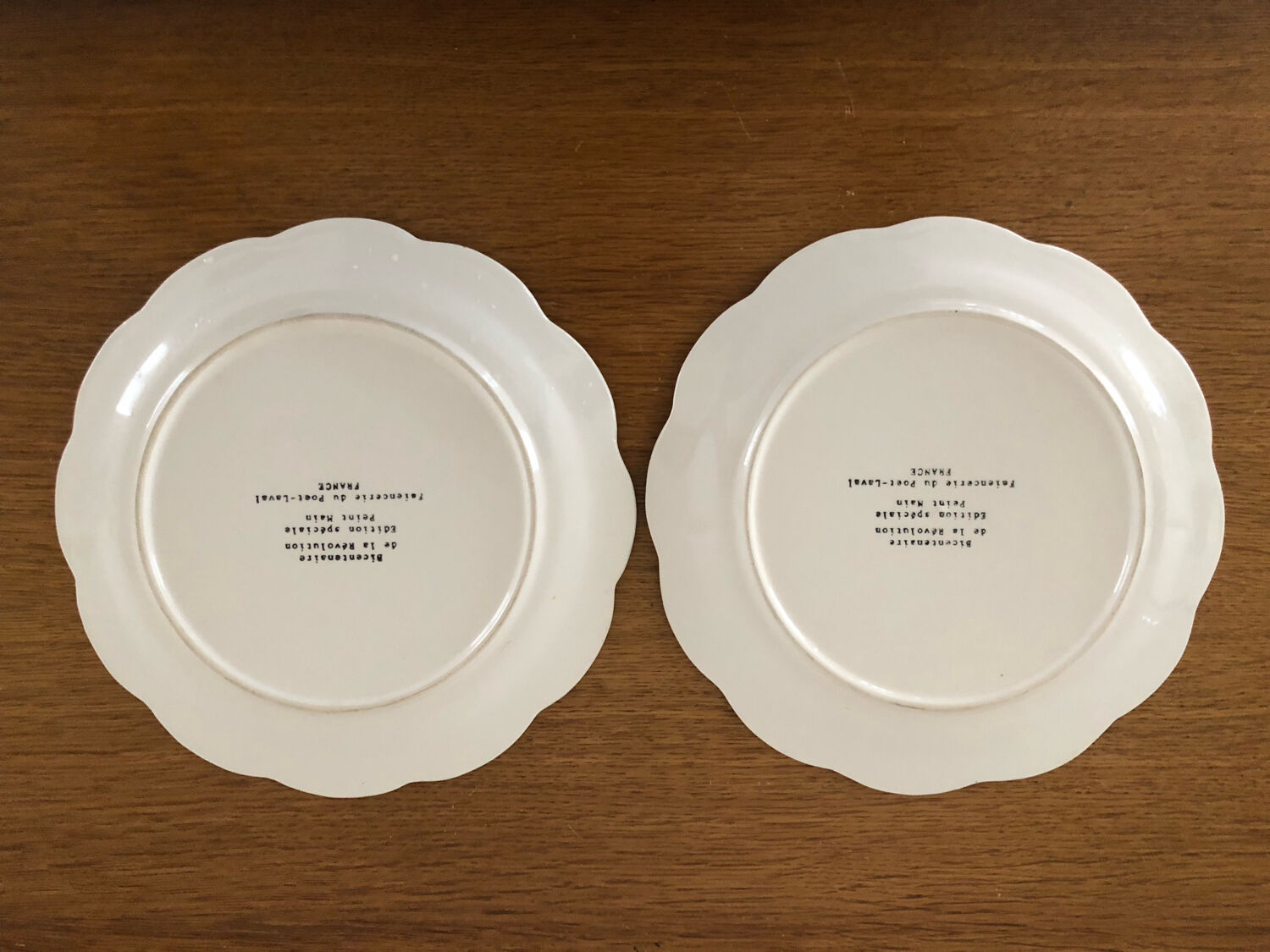 2 assiettes du Bicentenaire de la Révolution