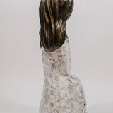 Handcrafted Ceramic Woman Sculpture by Rogier Vandeweghe for Perignem 1960s