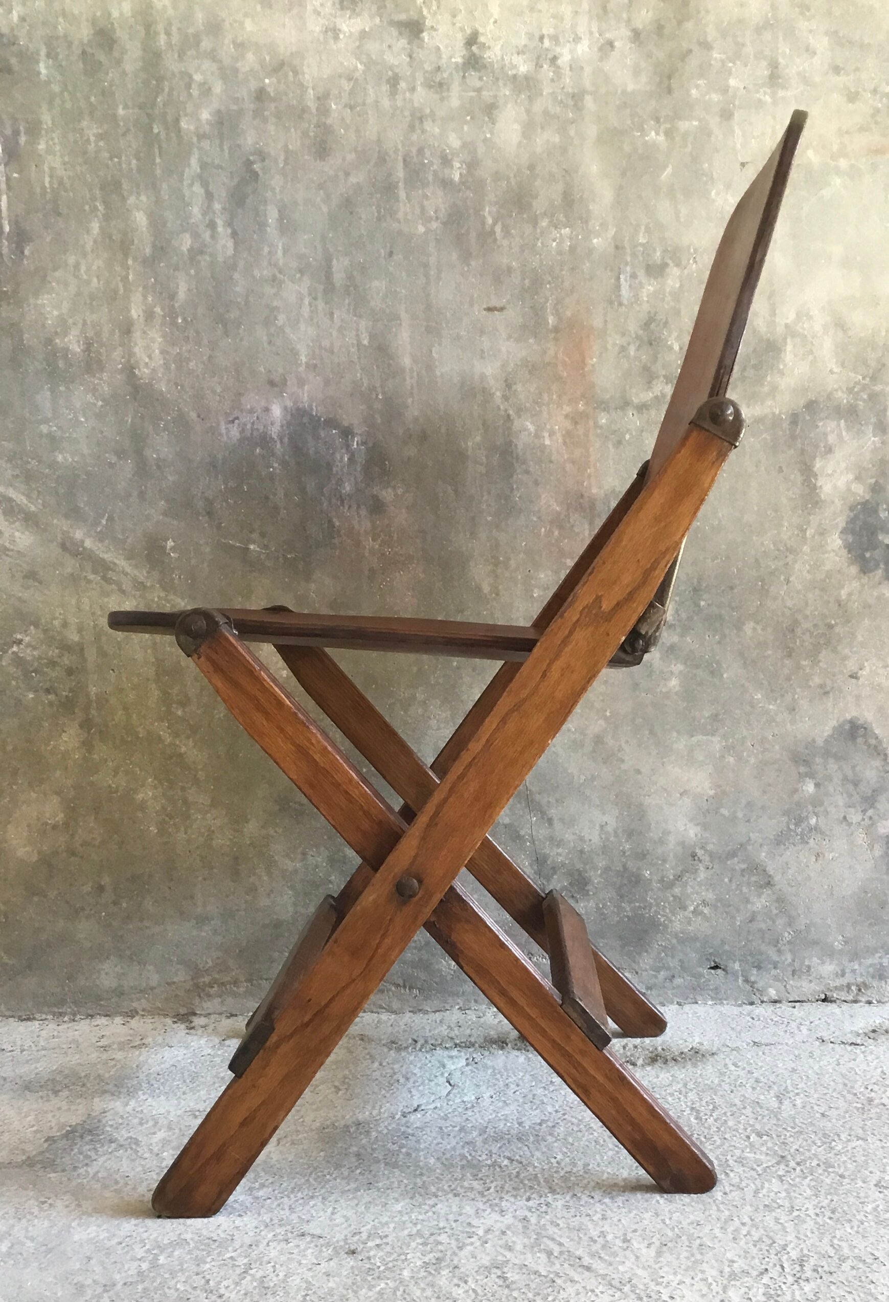 Pair of folding US chairs 2nd World War American Seating co Grand Rapids - 1940