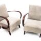 Art Deco armchairs designed by J. Halabala, Czechoslovakia, 1930s.