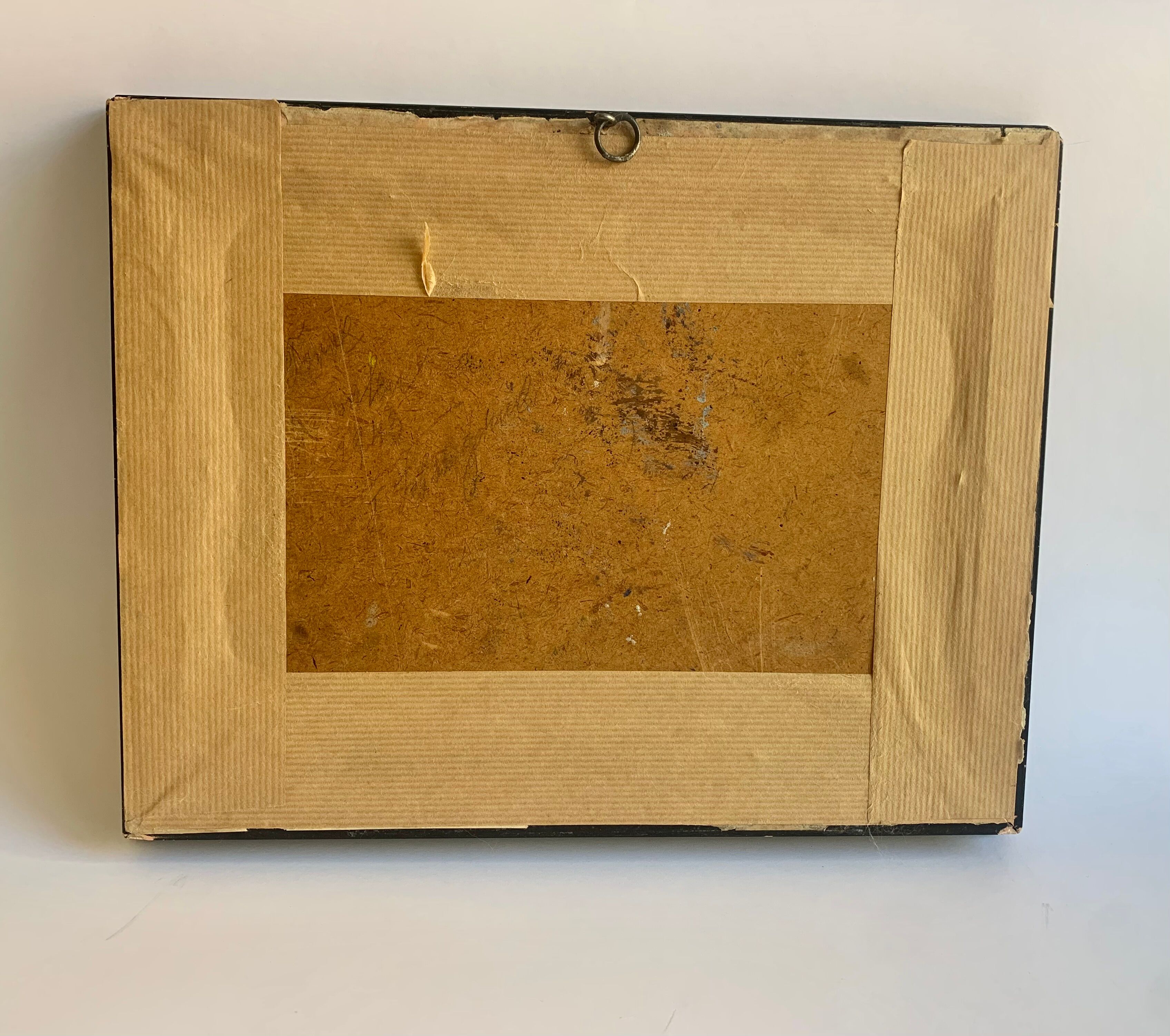 Alpine Village Antique oil painting