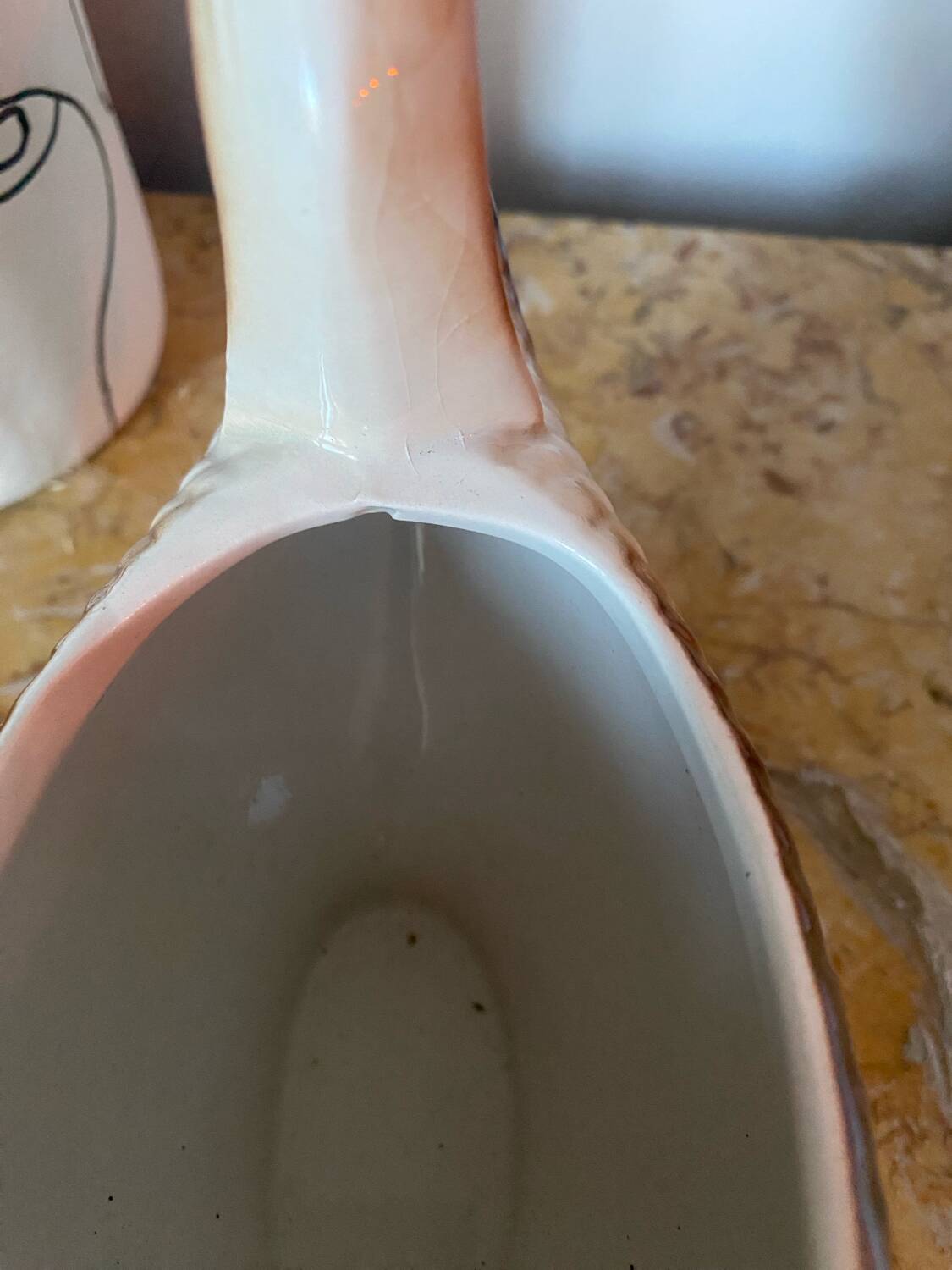 Vintage Badonviller porcelain sauce boat