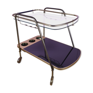 Mid-century serving bar cart trolley,