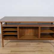 Mid-Century Danish Teak Desk by Kai Kristiansen for Feldballes Møbelfabrik, 1960s